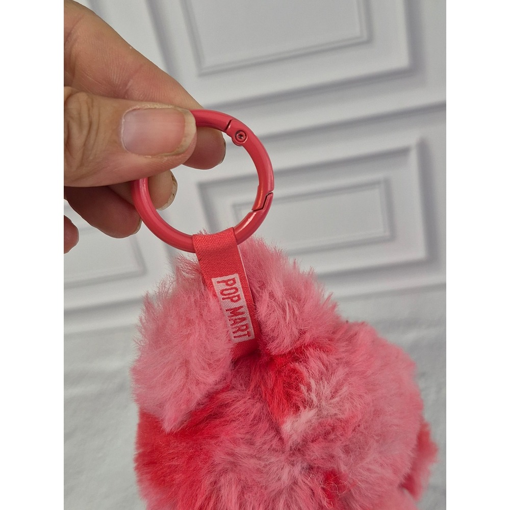 Pop Mart Labubu The Monsters Big Into Energy Pink Plush Pendant Kasing Lung Bag - Picture 12 of 16